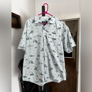 Howler Bros XL Western Button Up Short Sleeve Shirt